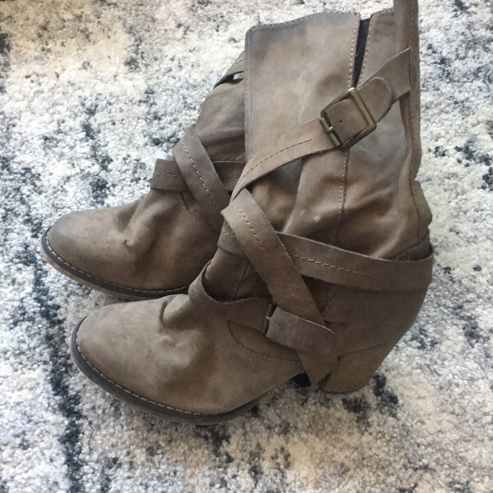 Aldo tan booties